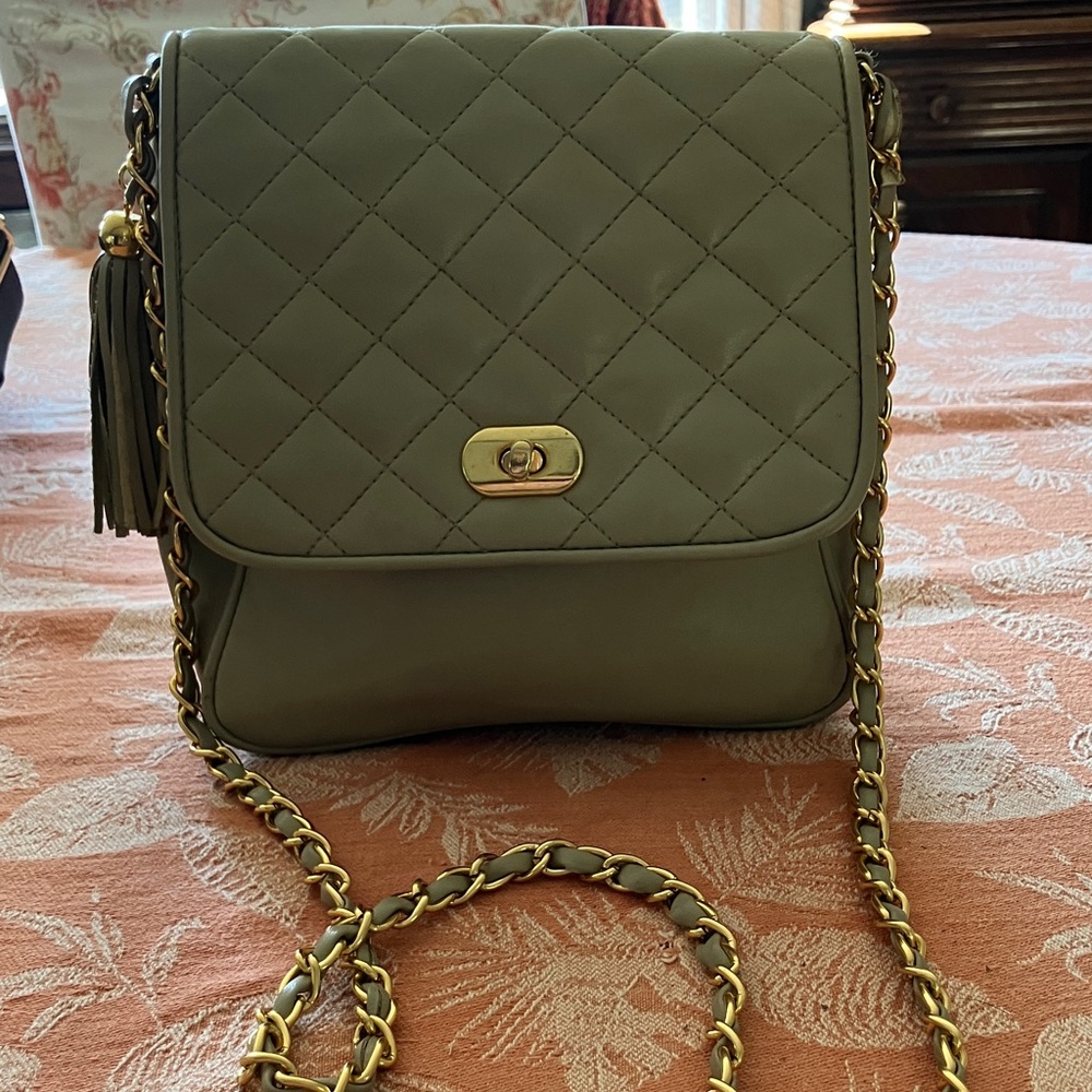 Via piaggi vintage Quilted olive Crossbody Bag